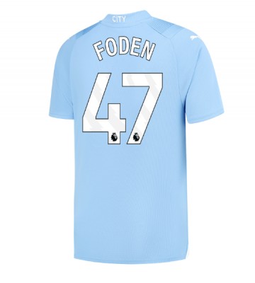 Manchester City Phil Foden #47 Primera Equipación 2023-24 Manga Corta